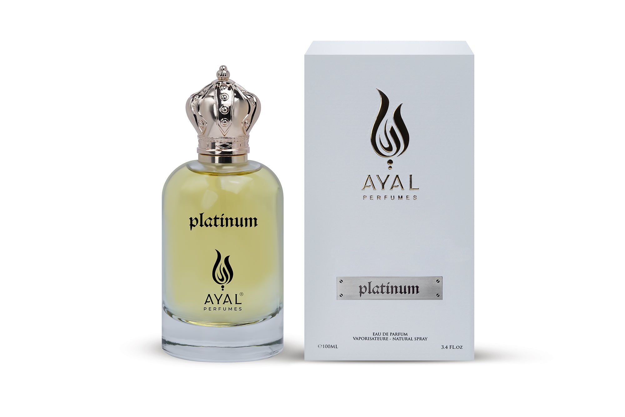 Platinum 100ml men's perfume from French Oriented - Ayal Perfumes