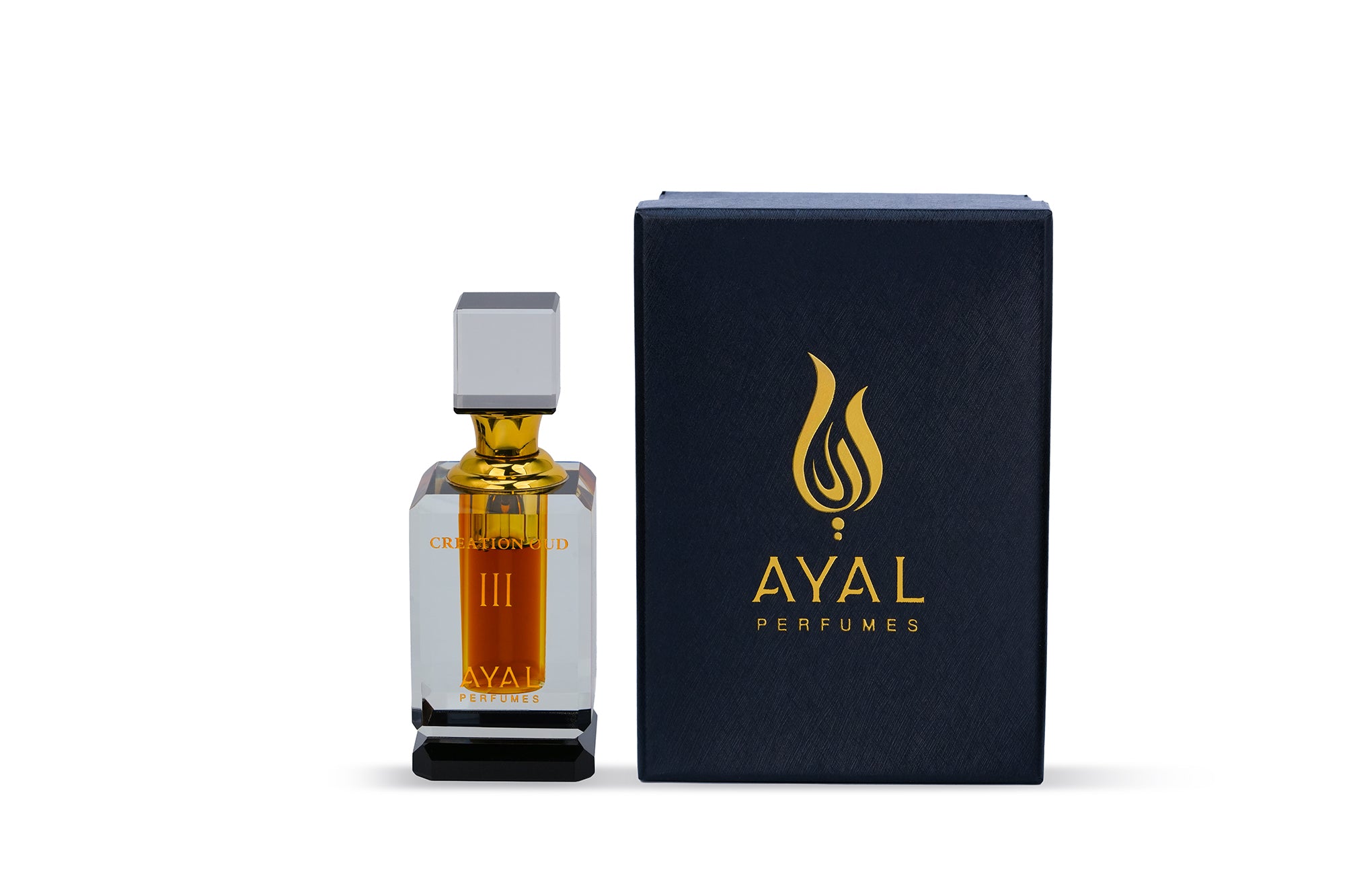 Oud Heritage 12ml crystal bottle attar oil from Creation Oud - Ayal Perfumes